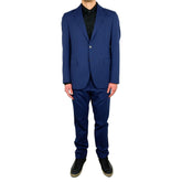 Aquascutum Elegant Blue Wool Blend Two-Piece Suit -   -  Aquascutum.